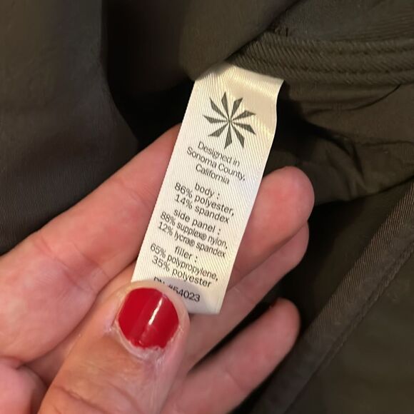LIKE NEW ATHLETA UPSIDE JACKET OLIVE GREEN/BROWN LIGHTWEIGHT ATHLEISURE SIZE XS - Picture 6 of 6